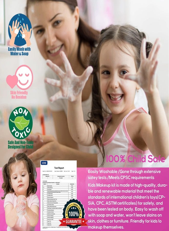 HERAPFANN Kids Makeup Sets for Girls - Kids Makeup Sets for Girls 5-8, Maquillaje para Niñas, Play Make Up Kit, Best Toys for Little Girl,Princess Toddler Kid Stuff, Ages3456789 10 Year Old Girl Birthday Gifts - Image 3